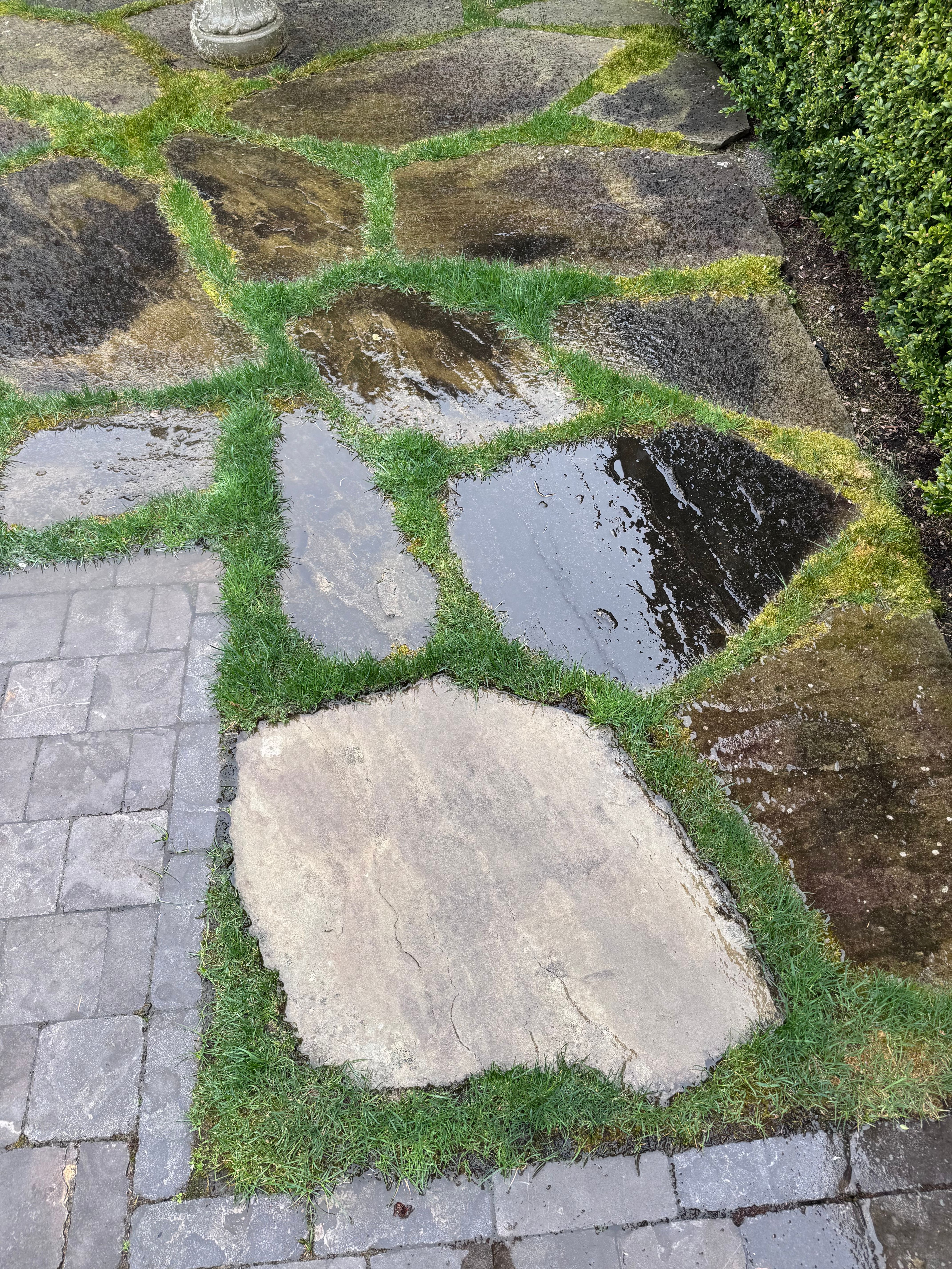 Power washing stone
